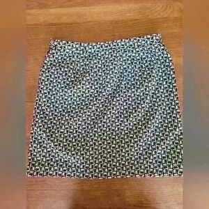 Ann Taylor Loft Vintage Geometric Print Mini Skirt